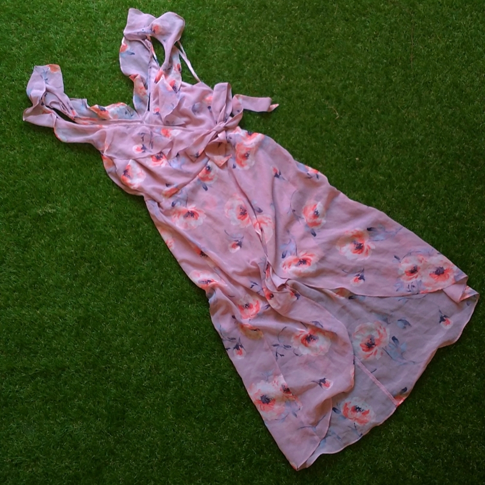 Jodi Kristopher floral breezy dress // XS